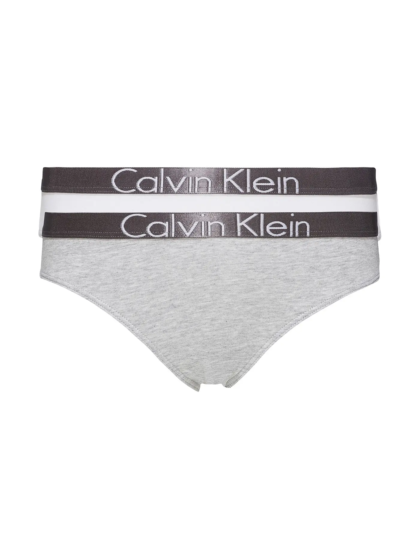 CALVIN KLEIN | Mädchen Slip 2er Pkg Customized Stretch grey white | 